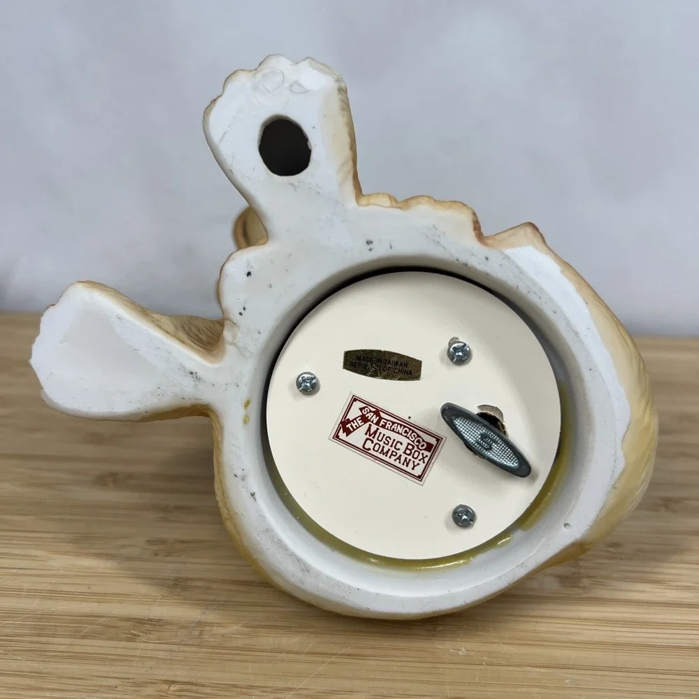 VTG‎ Golden Lab Puppy Music Box By The San Francisco Music Box Company Tested